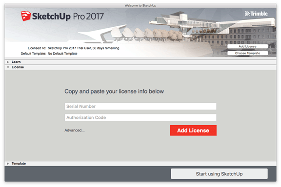 sketchup pro 2017 license key